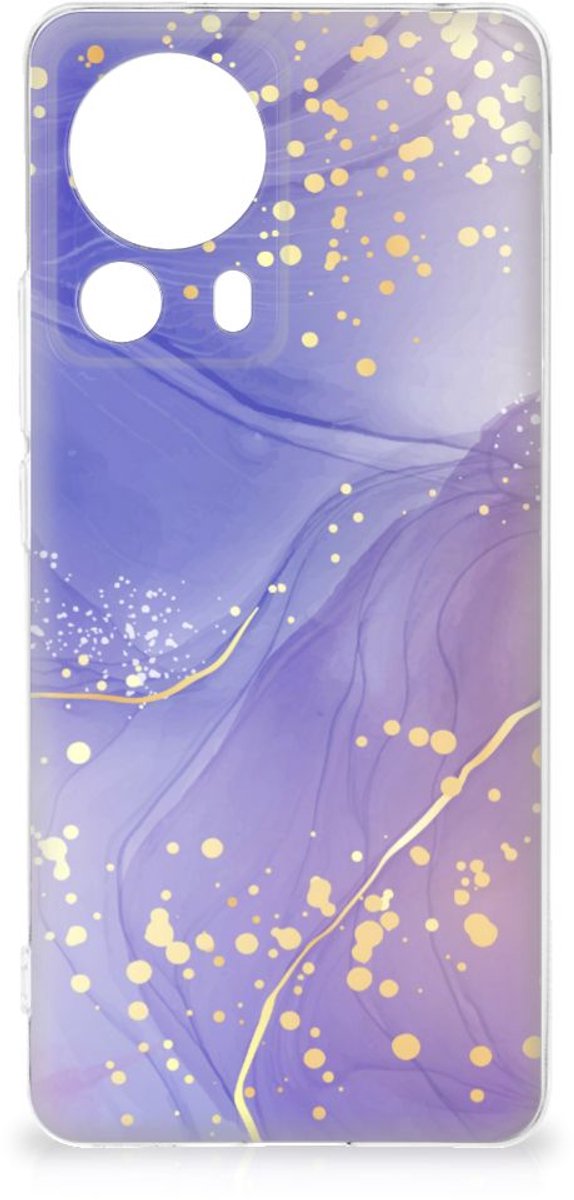 Hoesje maken voor Xiaomi 13 Lite Watercolor Paars