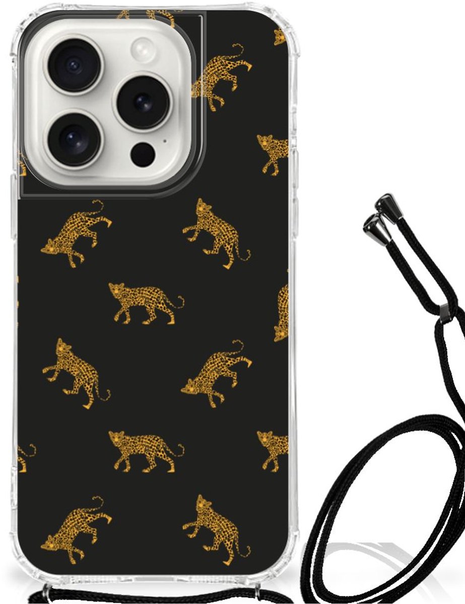 Case Anti-shock voor iPhone 15 Pro Leopards