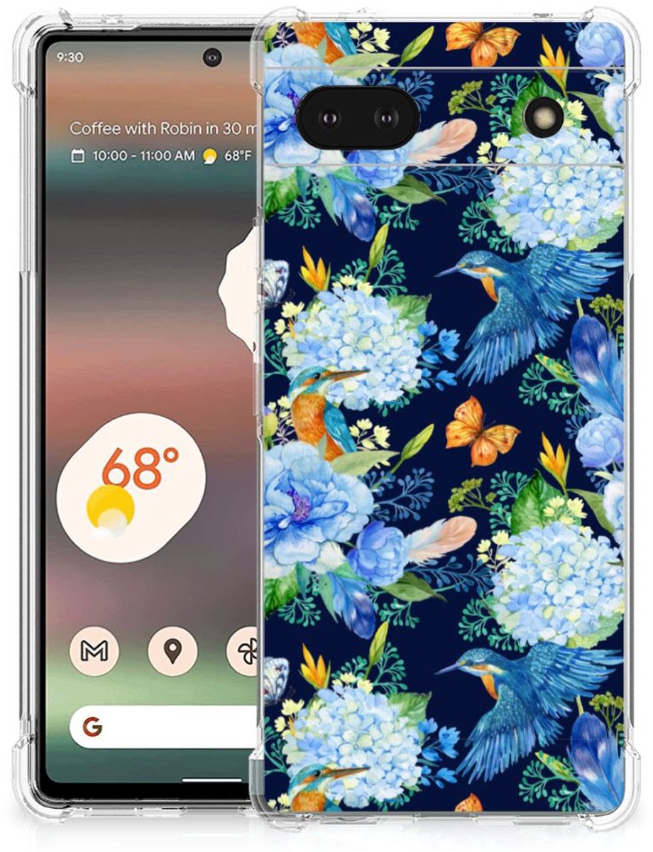 Case Anti-shock voor Google Pixel 6A IJsvogel