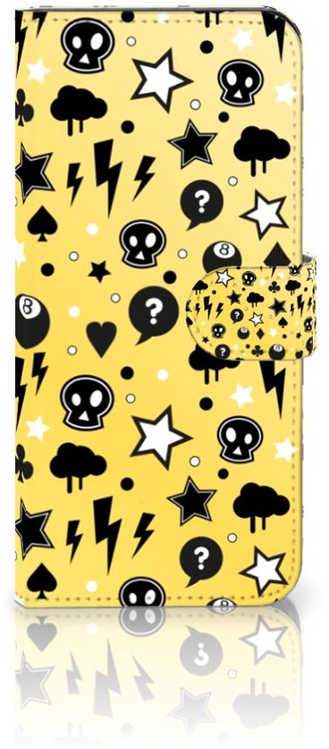 Téléphone Portable Couverture Standing pour OPPO Reno10 | 10 Pro Coque Punk Jaune