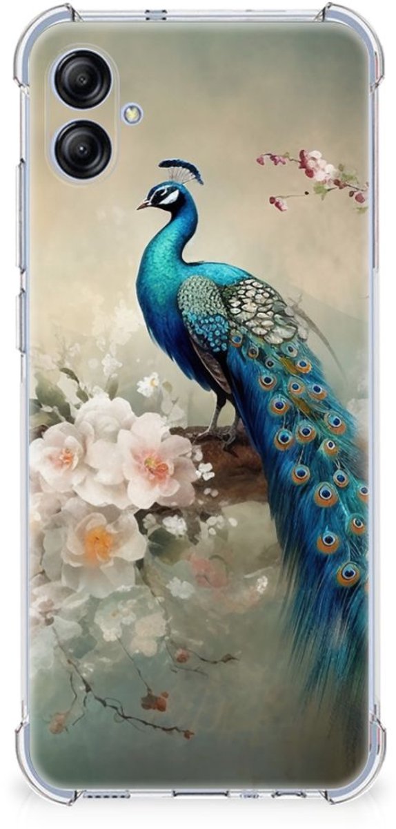 Case Anti-shock voor Samsung Galaxy A04e Vintage Pauwen