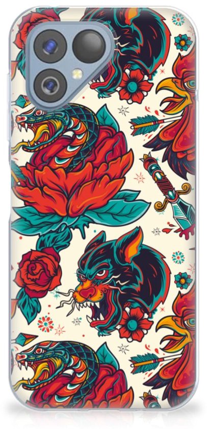 Coque en Siliconen avec photo pour Fairphone 5 Old Skool