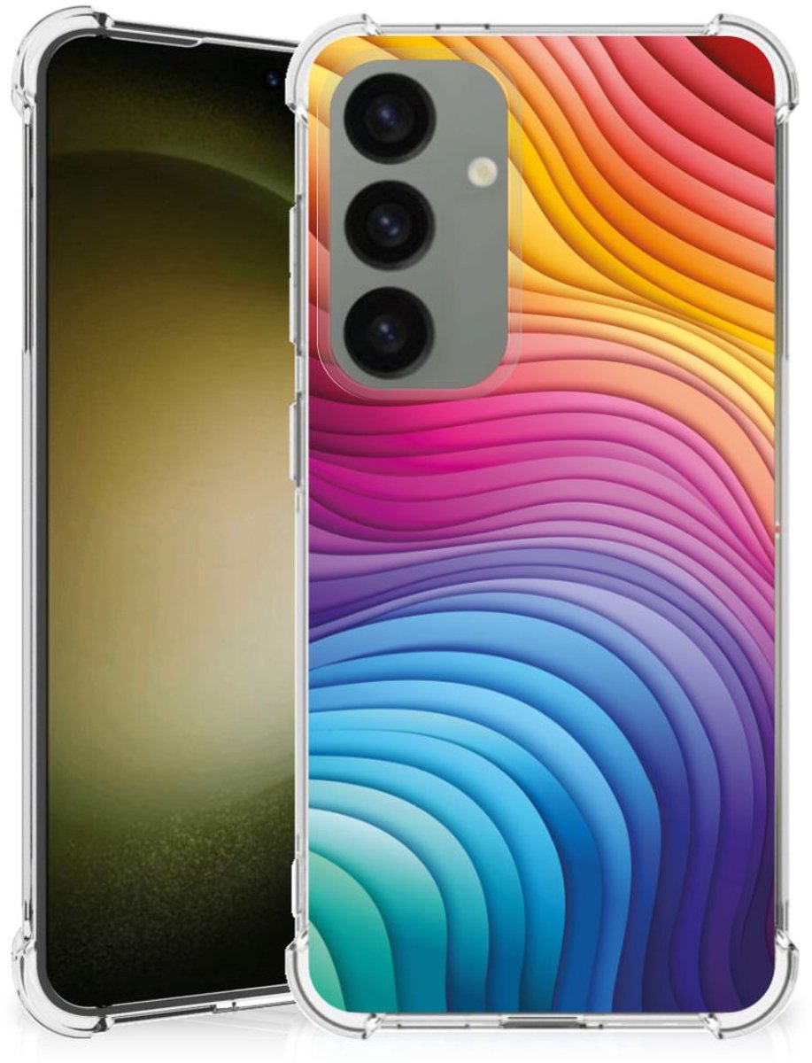 Shockproof Case voor Samsung Galaxy S24 Regenboog