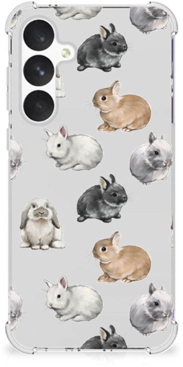 Case Anti-shock voor Samsung Galaxy A55 Konijntjes