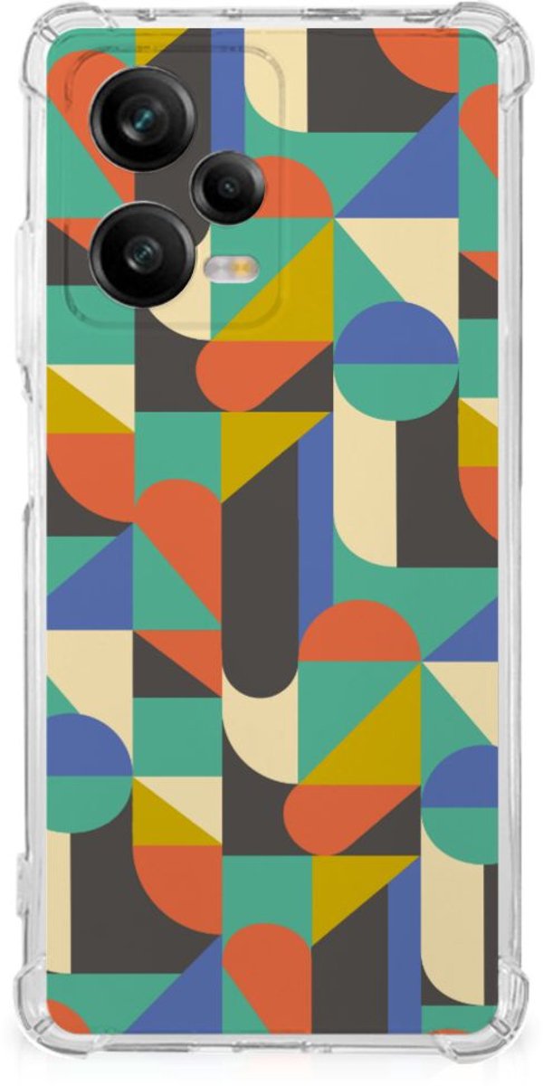 Xiaomi Redmi Note 12 Pro Plus Doorzichtige Silicone Hoesje Funky Retro