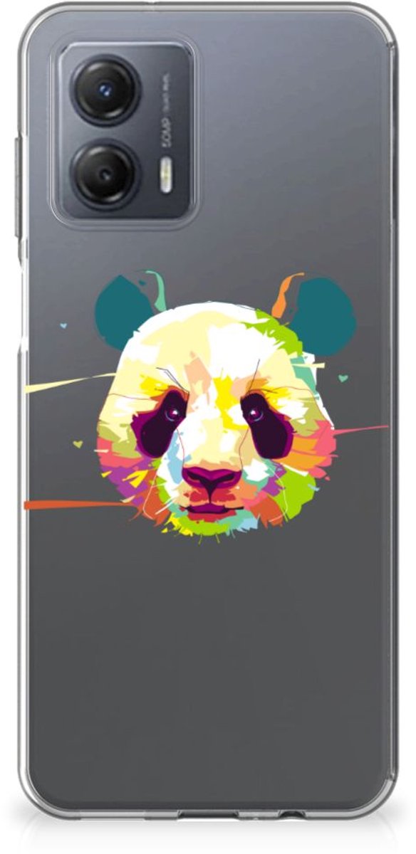 Motorola Moto G53 Telefoonhoesje met Naam Panda Color