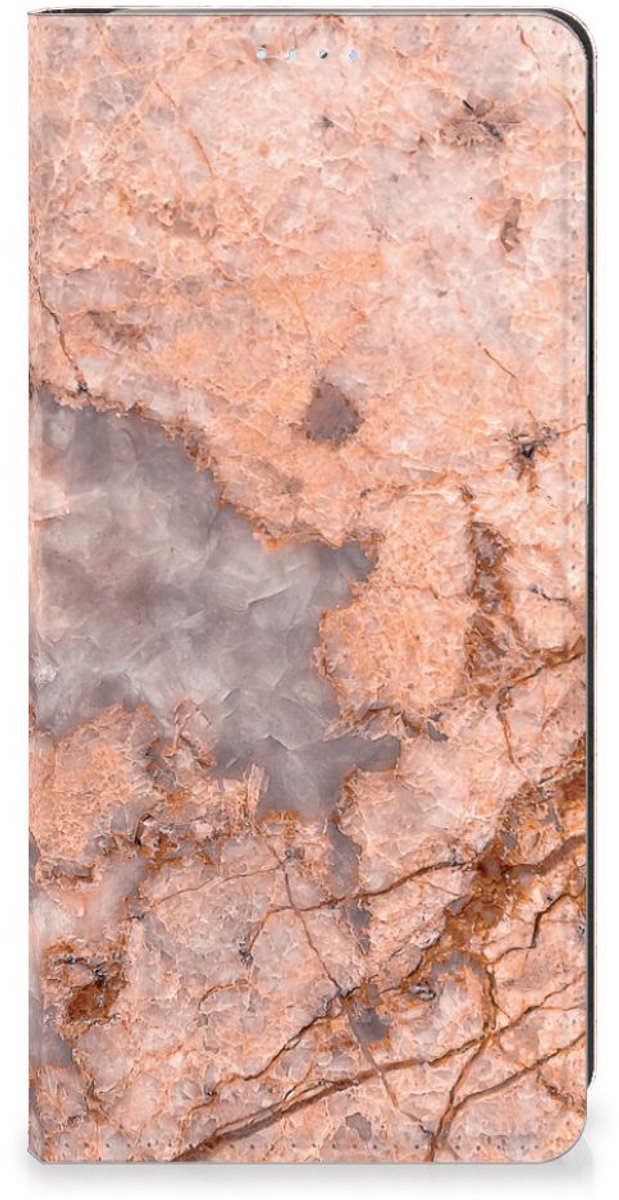 Motorola Edge 40 Pro Standcase Marmer Oranje