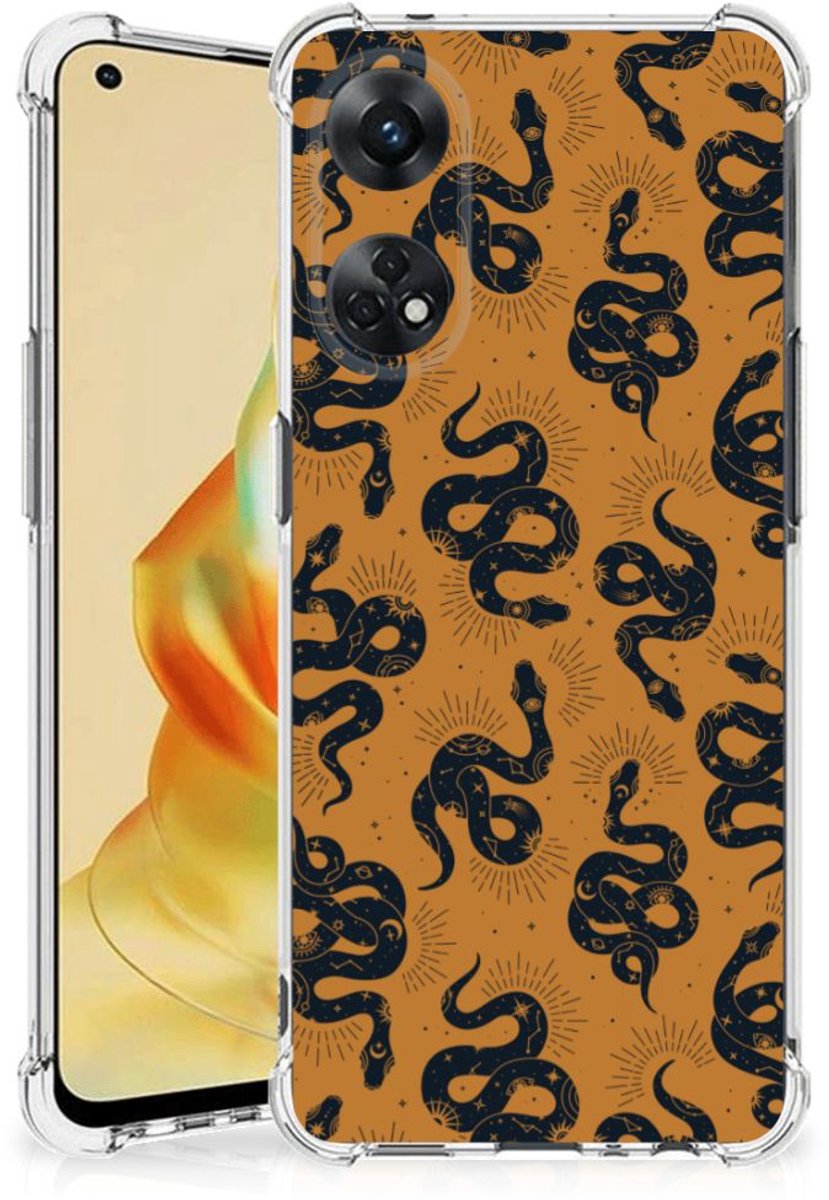 TPU Case Anti-Shock voor Case Anti-shock voor OPPO Reno8 T 4G Snakes