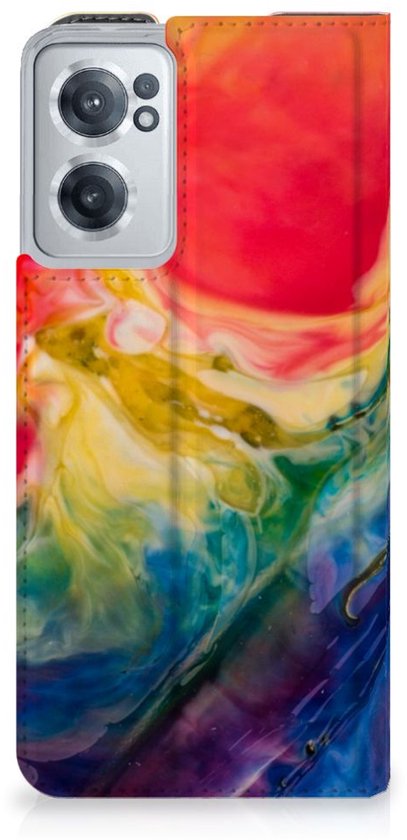 Stand Case OnePlus Nord CE 2 5G Smart Cover Aquarelle Sombre