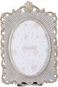 Clayre & Eef Cadre photo 13x18 cm Gris Couleur or Plastique Verre