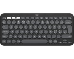 Logitech Pebble Keys 2 K380s - Draadloos Toetsenbord - Bluetooth - Qwerty - Graphite