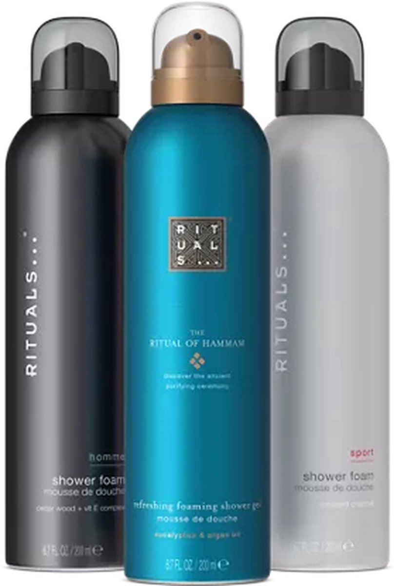 Rituals of Homme, Hamman en Sport Douche Gel 3 x 200ml=600 ml