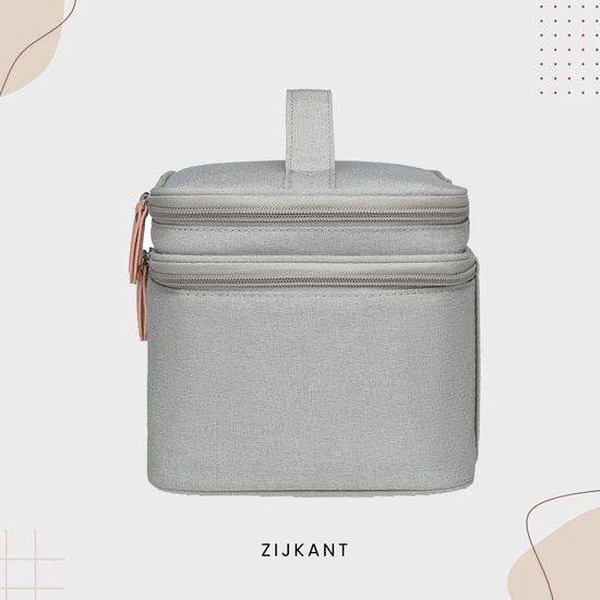 HSNL® Luxe Kolftas - Kolftas Borstvoeding - Koeltas - Inclusief Koelelement - Kraamcadeau - Grijs van HSNL® — afbeelding 2