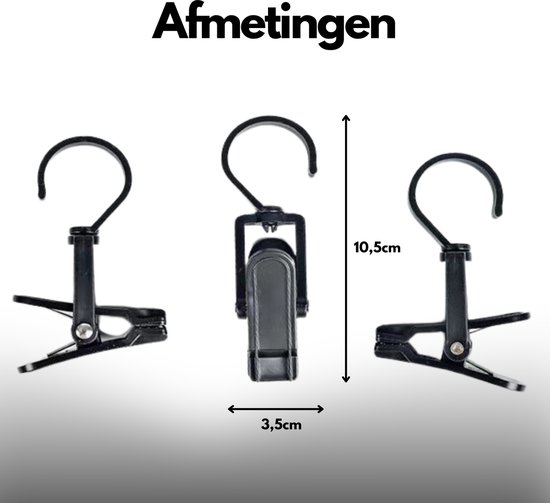 MAGICLULU 3 Sets Kleding Droogknijpers Kleurrijke Metalen