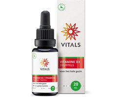 Top 10 beste zwangerschap vitaminen en mineralen 2026: Vitals Vitamine D3 200 IE - 700 druppels van 5 mcg - voor baby, kind en volwassene. Zonder toegevoegde smaakstoffen.