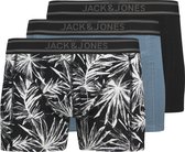 Jack & Jones Jacflower Micro Fiber 3 Pack Men's Boxer Shorts (Pack of 3), Black, S