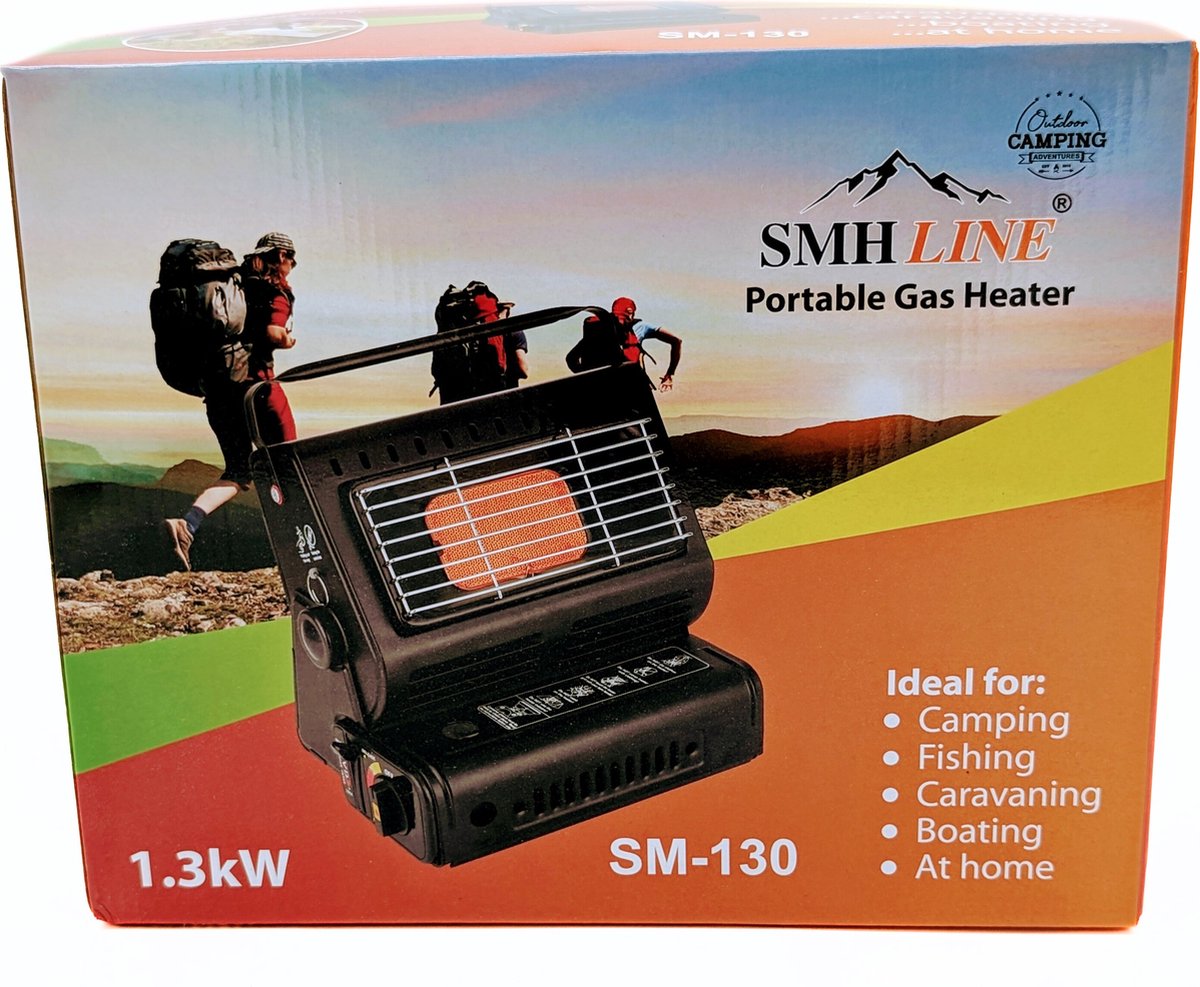 SMH LINE® Gaskachel - 2in1 - Incl. 8 Gasbussen - Heater - Kachel - Terrasverwarmer - Camping gaskachel - Gas Heater - Verstelbaar - Draagbaar – foto 7
