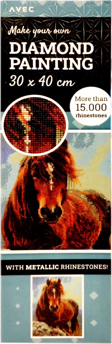 Diamond painting - Paard - 30x40cm - 15000st.