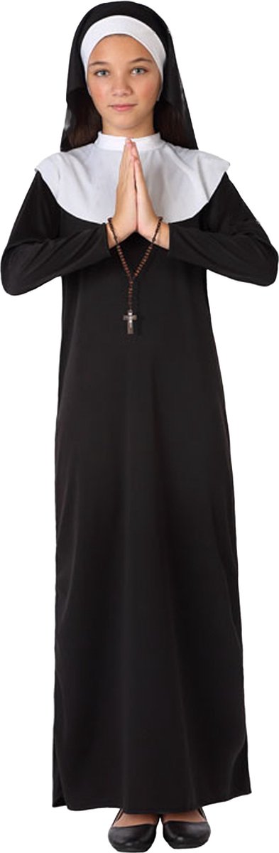 Atosa Non verkleed kostuum - zwart/wit - voor kinderen - 3-delig - Carnaval/Halloween 116