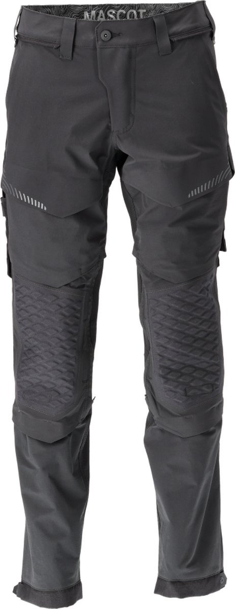 Mascot Customized Broek met kniezakken 22279-605 - Zwart - C47 - 76