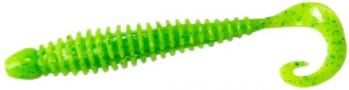 Intech Turborib Softbait 4'' - #03 - 10cm - 5 stuks - Groene Shads - Roofvissen Kunstaas Ribbel shad