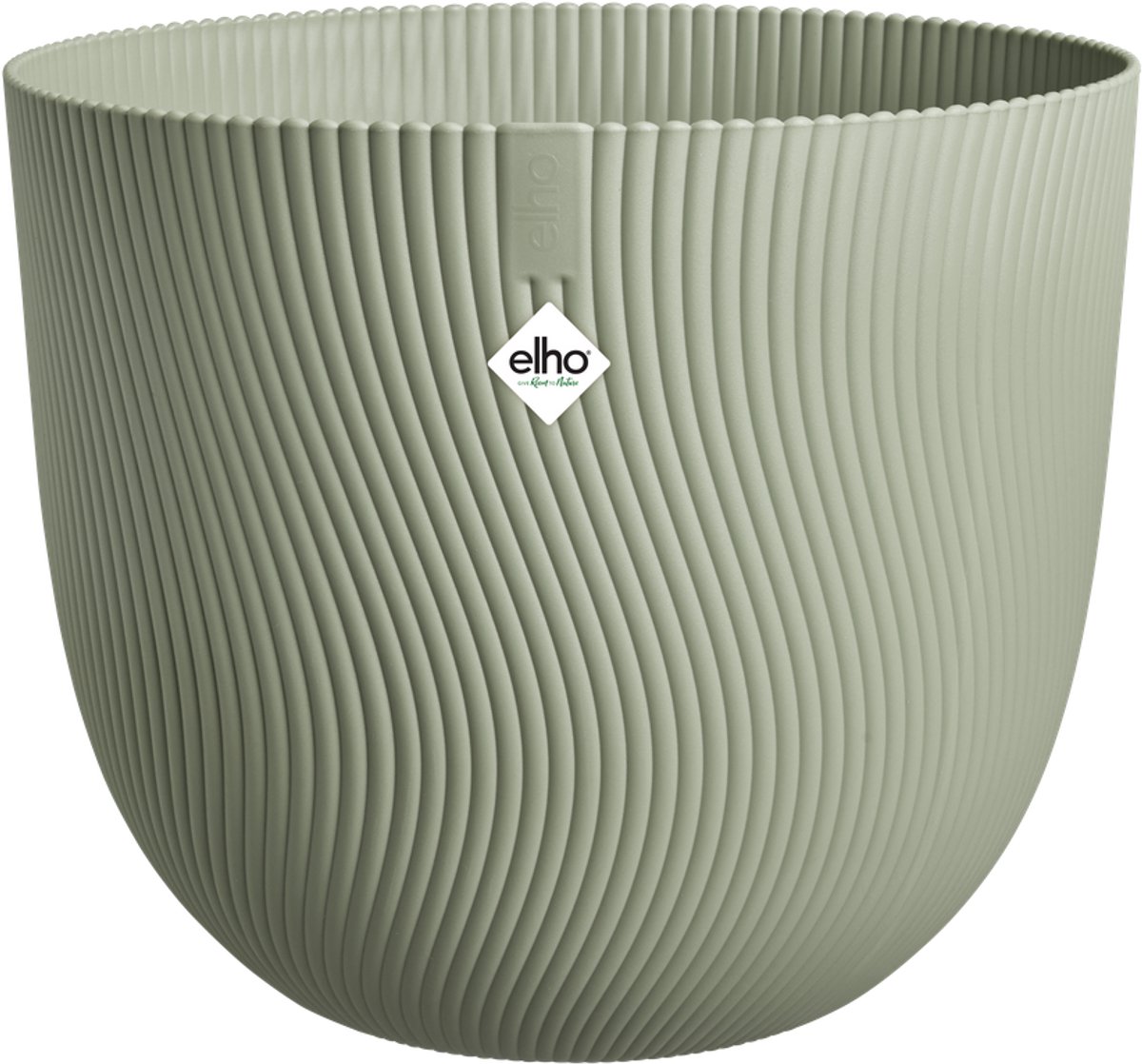 Elho sereh rond 30 - bloempot voor binnen & buiten - 100% gerecycled plastic - ø 29.5 x h 25.3 cm - scandinavisch groen