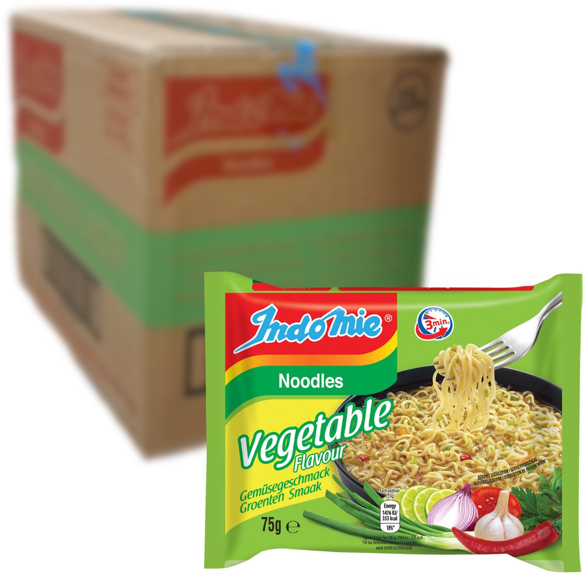 INDOMIE - Instant Noedels Groente - 40 X 75 GR - Multipack
