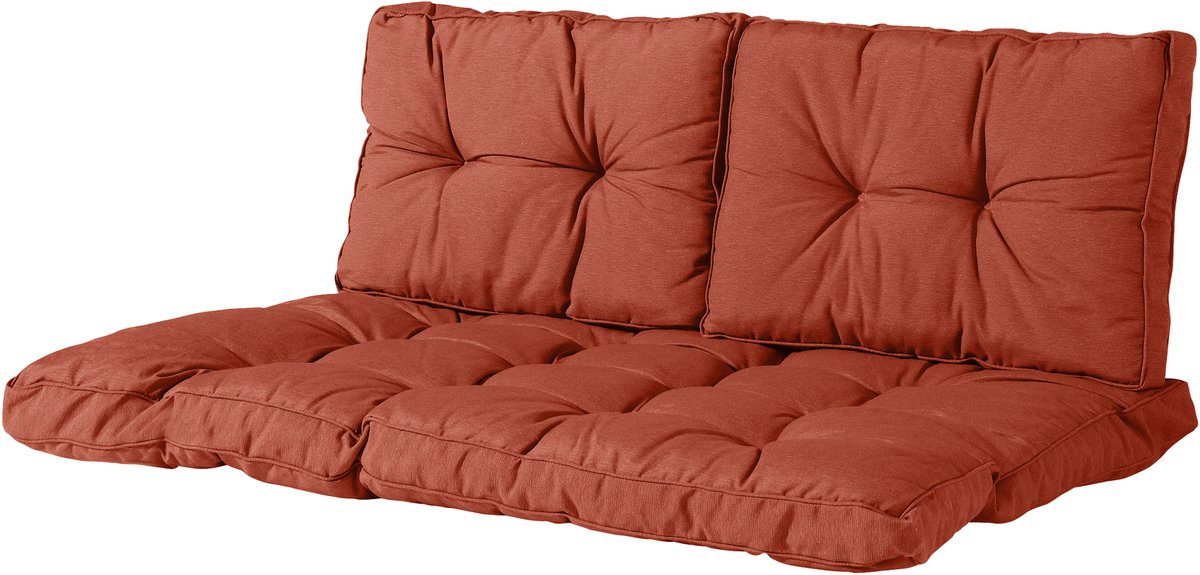 Hoogwaardig terracotta loungekussen voor palletmeubels, 120x80 cm, merkloos.