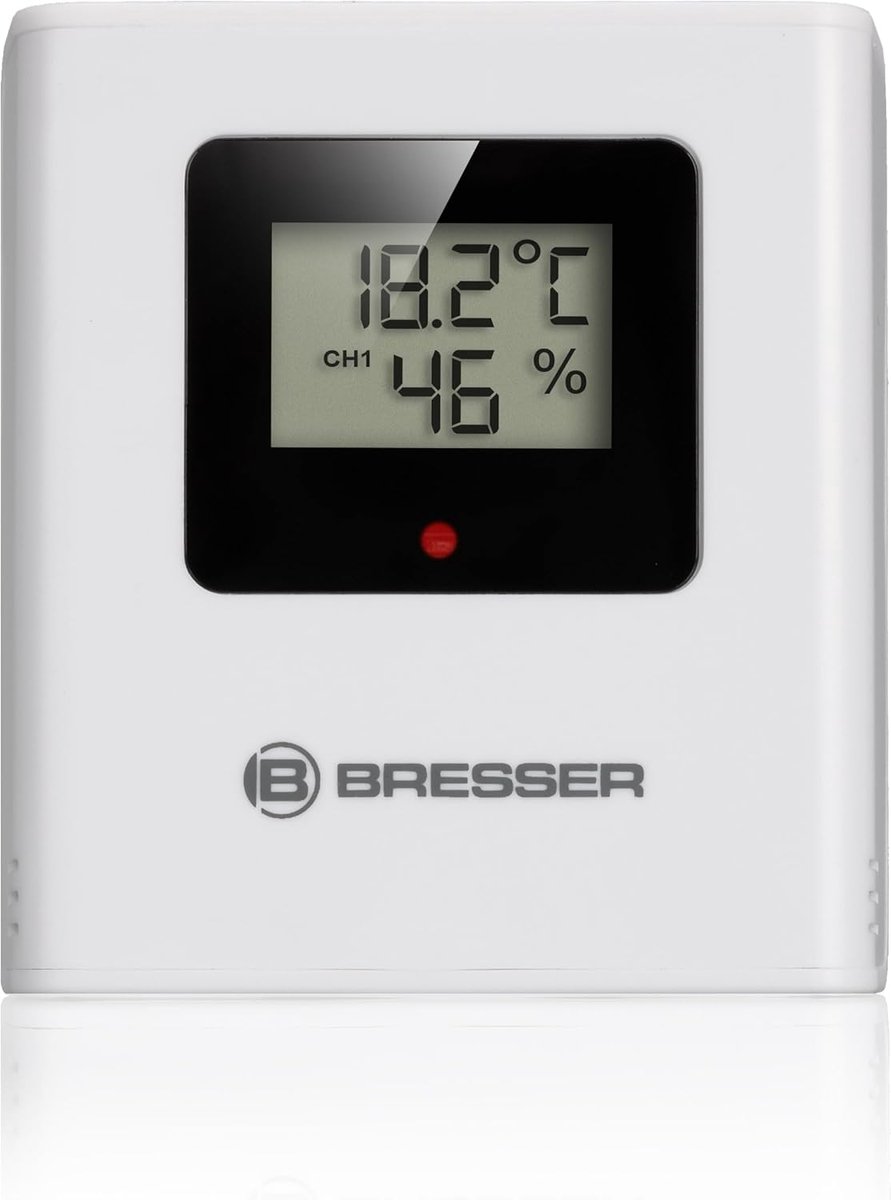 Draadloze Thermo-Hygro Buitensensor - Precisie Meetinstrument Voor Temperatuur en Luchtvochtigheid - Ideaal Voor Klimaatcontrole Binnen en Buiten