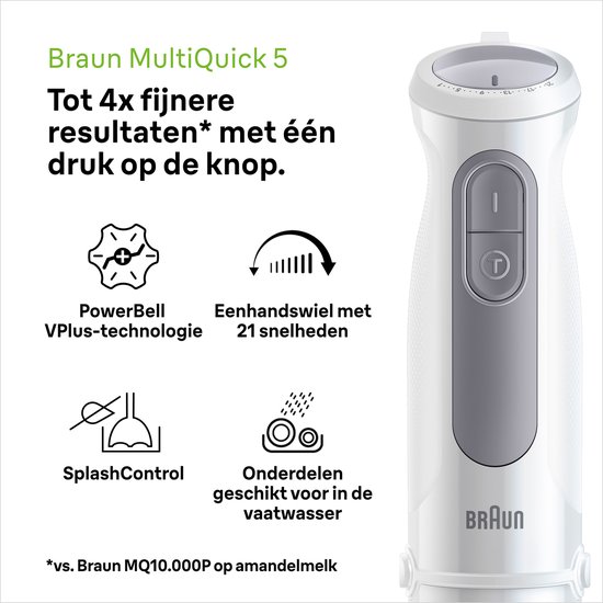 Braun Multiquick 5 MQ50.236M - Staafmixer - Wit van Braun — afbeelding 2