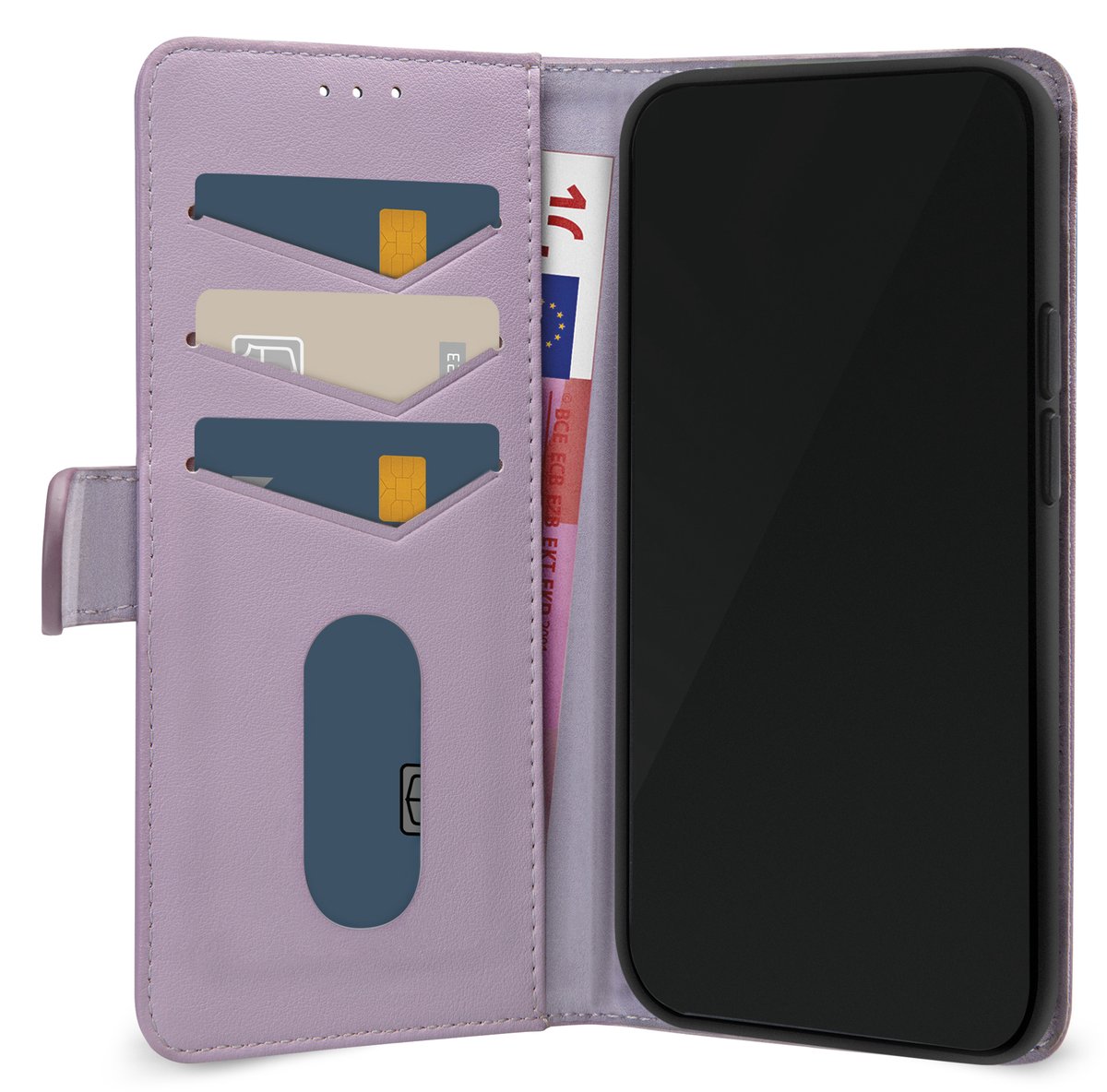 Mobilize Telefoonhoesje geschikt voor Samsung Galaxy A56 Hoesje | Mobilize Premium Gelly Bookcase Portemonnee | Pasjeshouder voor 3 Pasjes | Telefoonhoesje voor Pinpas / OV Kaart / Rijbewijs - Paars