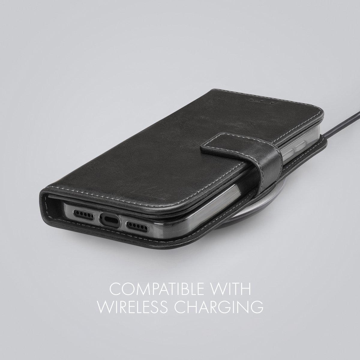 My Style Telefoonhoesje geschikt voor Apple iPhone 16e Hoesje | My Style Flex Wallet Bookcase Portemonnee | Pasjeshouder voor 3 Pasjes | Telefoonhoesje voor Pinpas / OV Kaart / Rijbewijs - Zwart