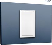 Panneau de porte aplati Elément Orac Decor D507 LUXXUS décoratif avec profil pour le mur et la porte