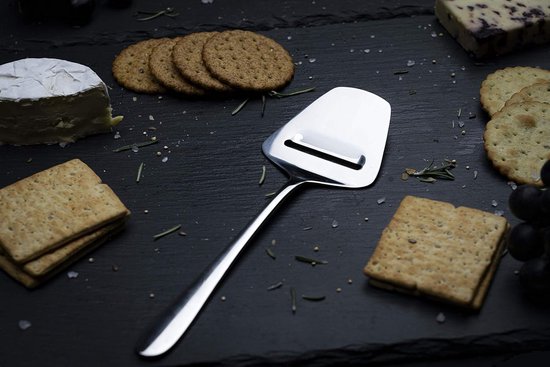 Ensemble de couteaux à fromage en acier inoxydable - Convient à tous les fromages - 4 pièces - Argent - Acier inoxydable