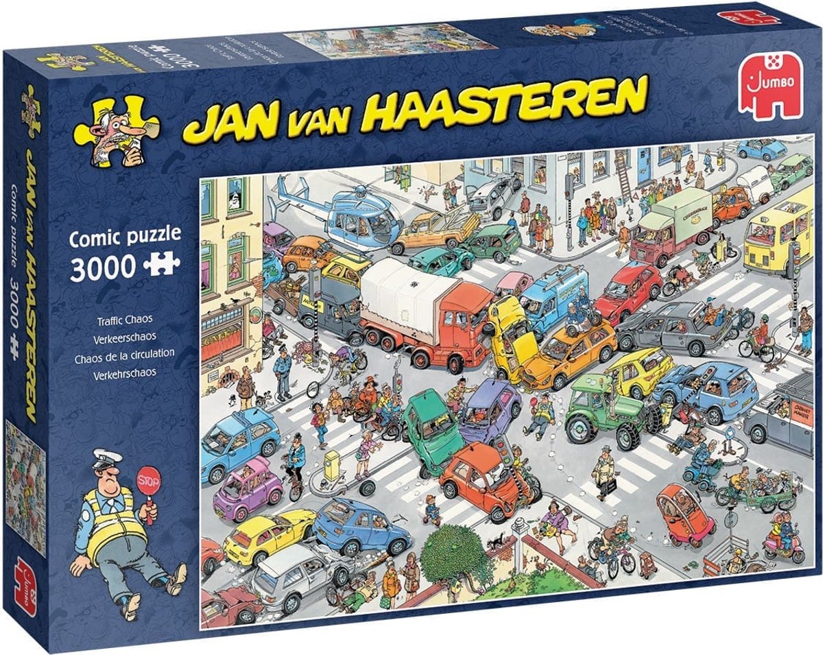 Jan van Haasteren - Verkeerschaos - Legpuzzel 3000 stukjes