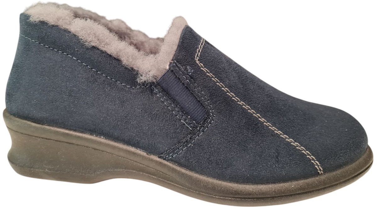 Rohde Zwarte Dames Pantoffels Gesloten Blauw