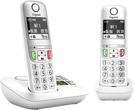 Gigaset A605A Duo - téléphones sans fil avec répondeur - écran graphique - utilisation simple - Blanc