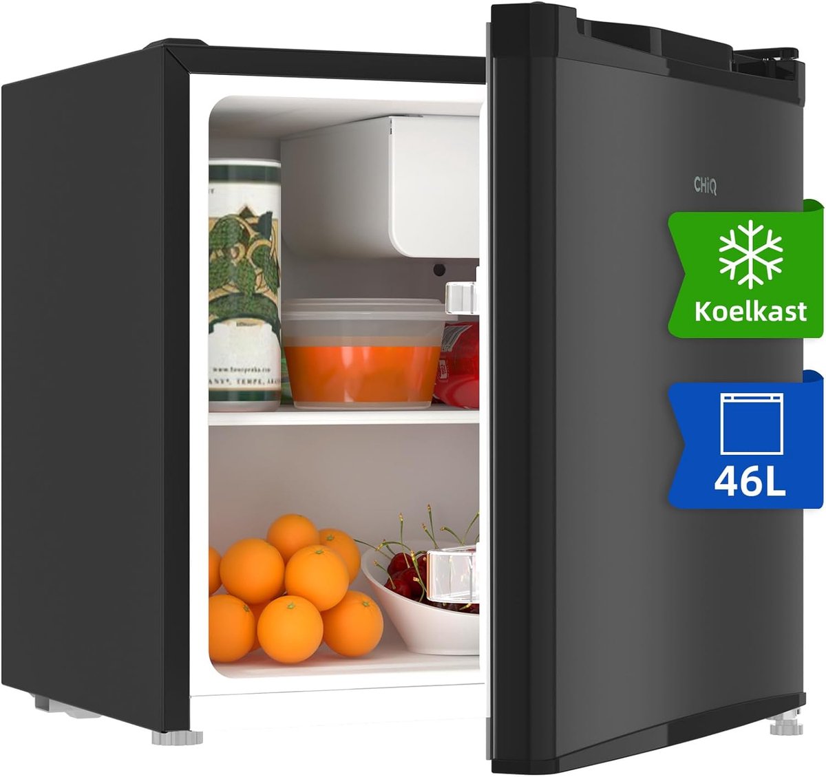 Mini koelkast 46 liter - Stil - Compact - Perfect voor keuken en slaapkamer