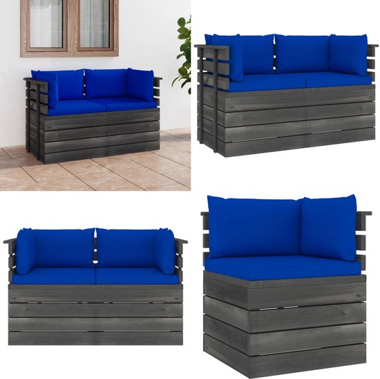 holz4home® Tuinbank, houten bank, zwart, kleine bank zonder rugleuning, 2-3 zitplaatsen voor terras, tuin, balkon, voor kinderen en volwassenen