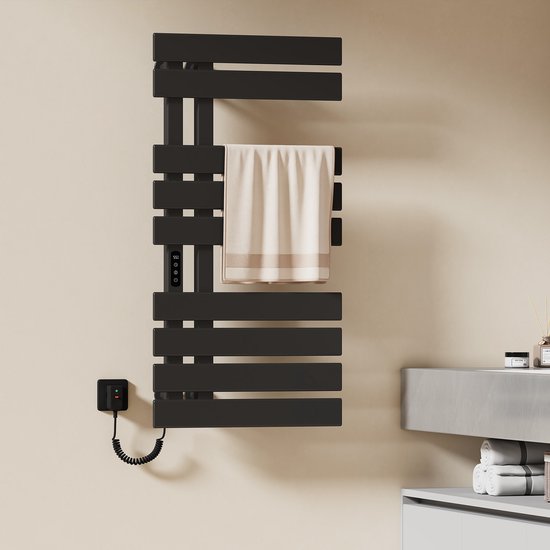 Instamat elektrische handdoekradiator Arc | Design badkamerradiator - Van den Boomen badkamers