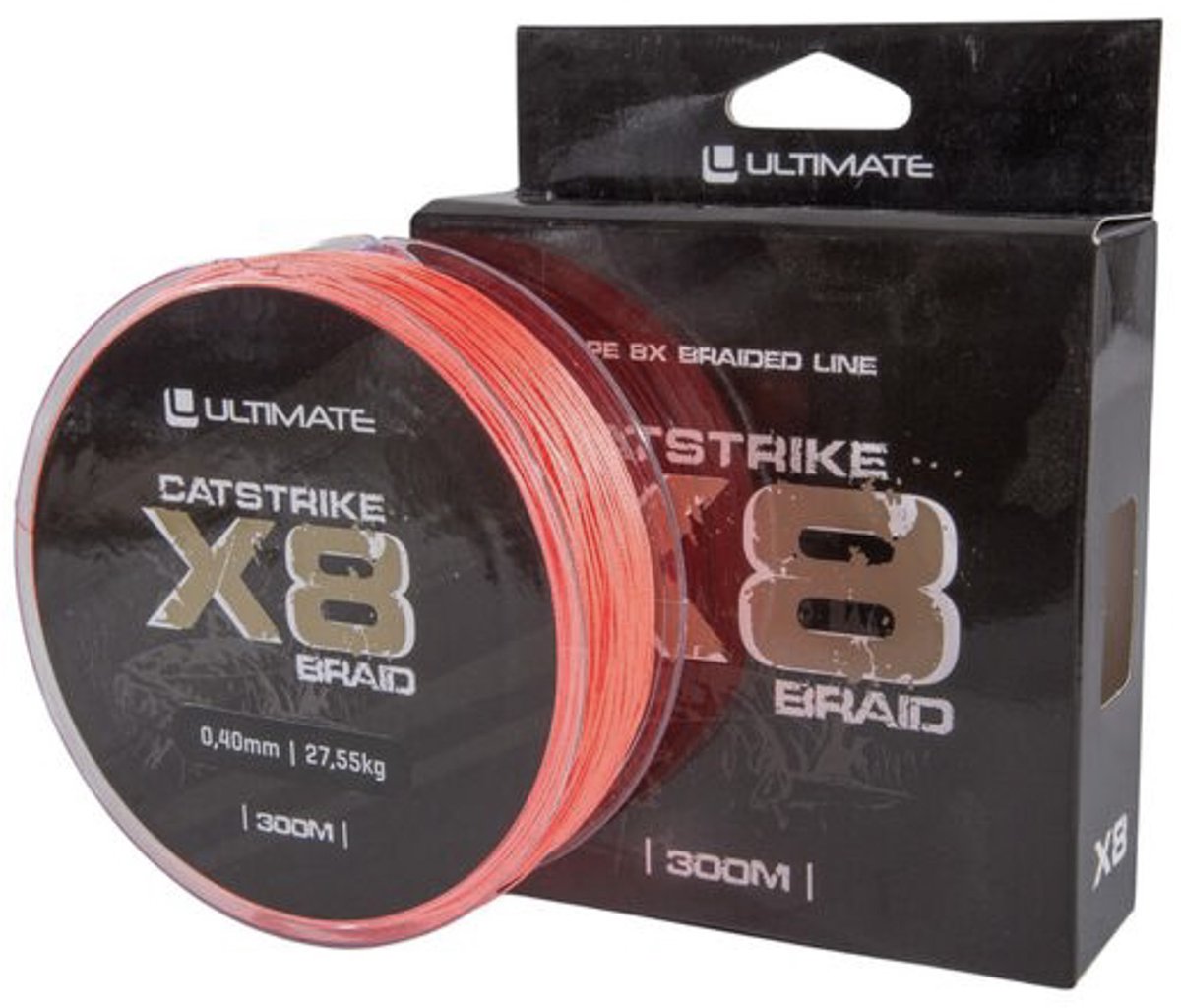 Ultimate Catstrike X8 Braid Meerval Lijn 0.40mm/27.5kg (300m) | Gevlochten lijn