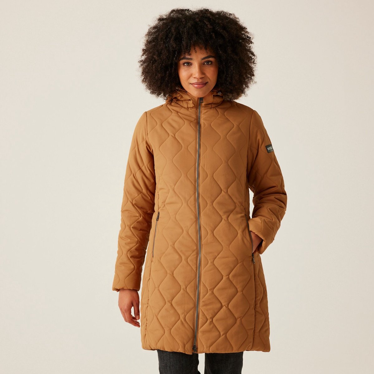 Gevulde Jas Wandelen Dames Waterafstotend Thermoguard Fritha Iii Bruin