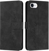 Étui Coverup - Adapté à iPhone 16 - Étui Coverup Smile Book - Zwart
