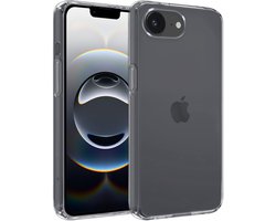 Hoesje - Geschikt voor Apple iPhone 16e / 17e - Sterk & Shockproof - Siliconen Case - Hoes Cover - Telefoonhoes - Transparant