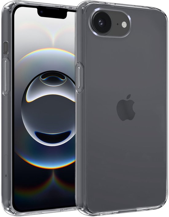 Hoesje - Geschikt voor Apple iPhone 16e / 17e - Sterk & Shockproof - Siliconen Case - Hoes Cover - Telefoonhoes - Transparant