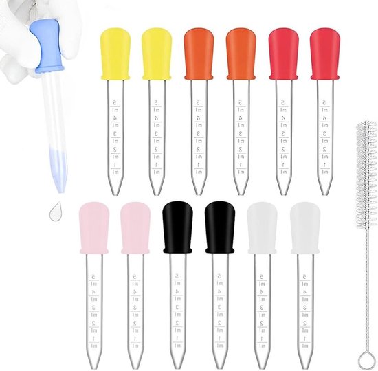 pipetten 2ml - transparant plastic vloeistof pipet (5 stuks