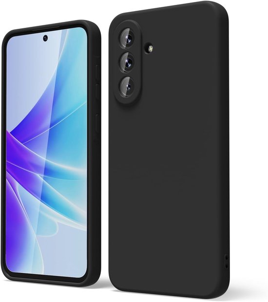 Samsung Galaxy A36 5G hoesje dun siliconen TPU cover flexibel zwart beschermend slank case