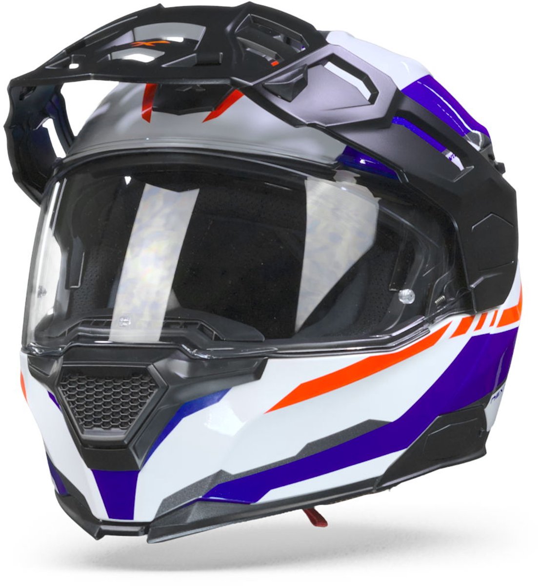 Nexx X.Vilijord Continental Wit Blauw Rood Systeemhelm - Helm