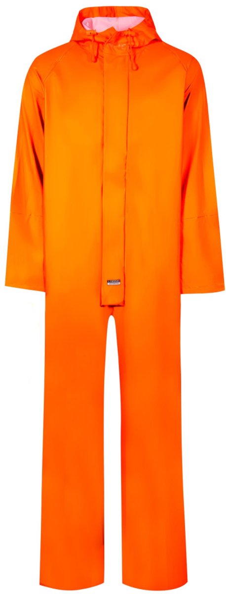 Fluor oranje regenoverall van Lyngsøe Rainwear M