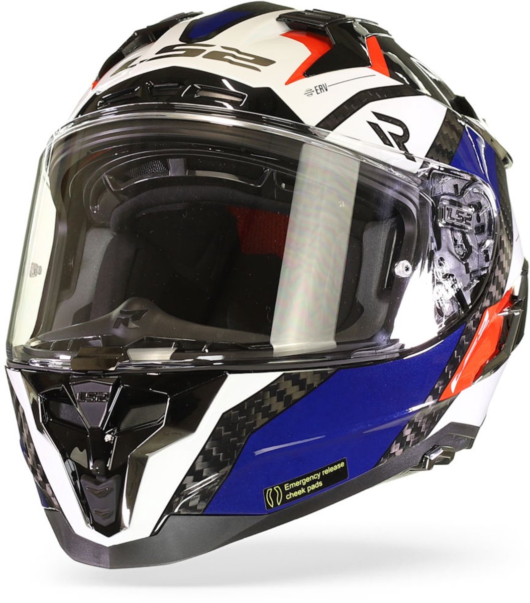 LS2 Helm Challenger CT2 Alloy FF327 wit / blauw maat S